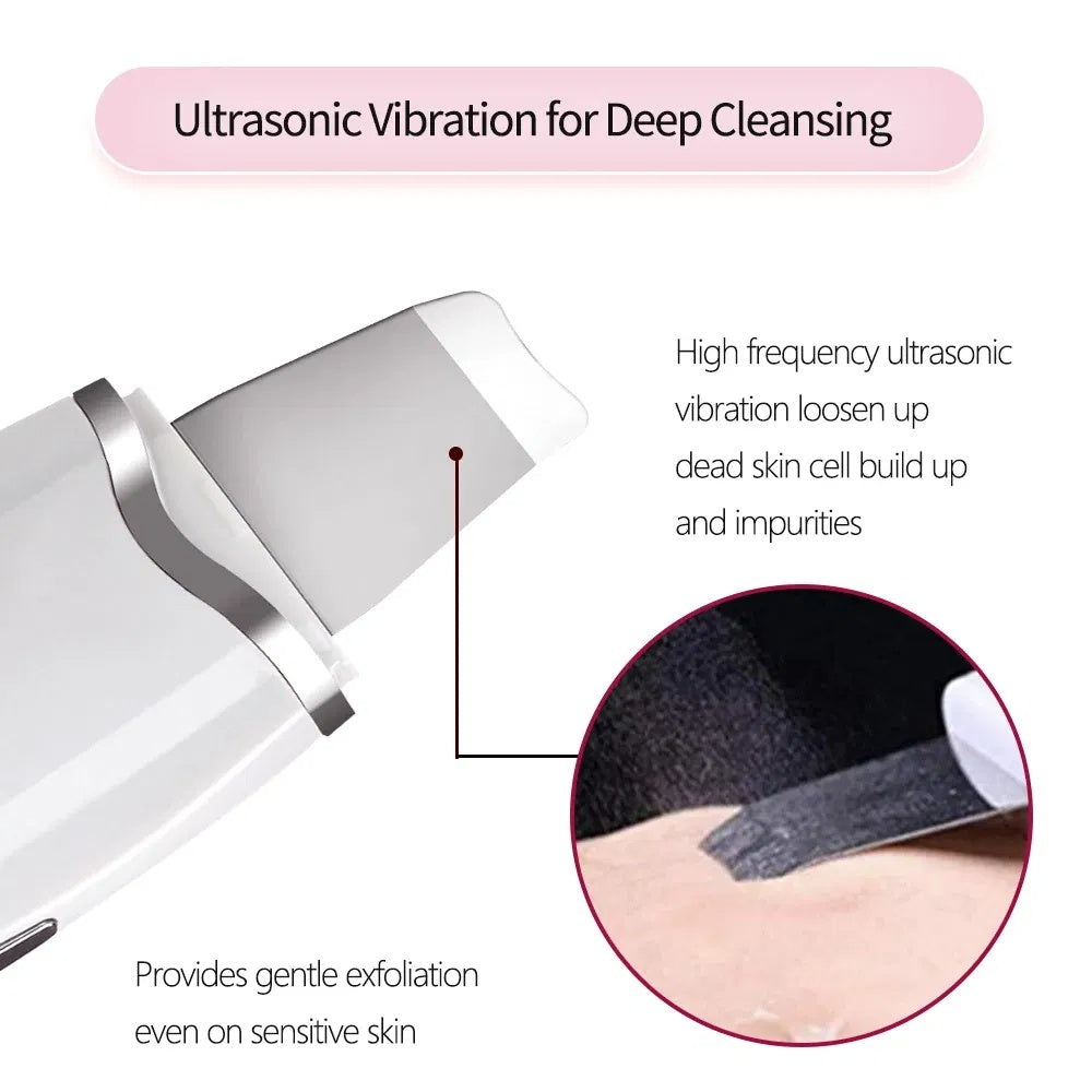 3-in-1 Ultrasonic Facial Spatula For Deep Cleansing, Electric