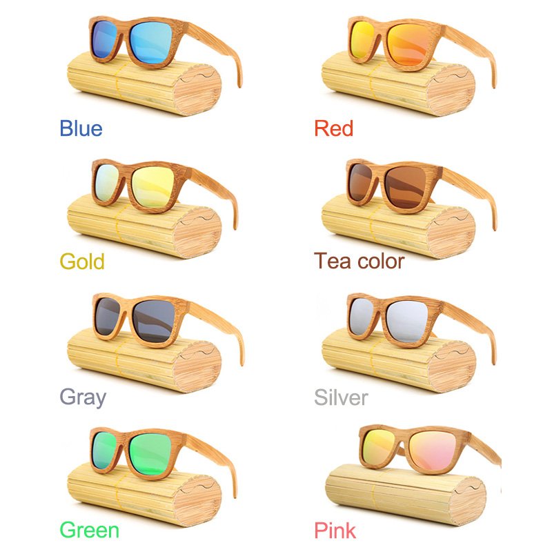 Bamboo Sunglasses | Handcrafted Polarized UV Protection | Wayfarer Style | Unisex | Eco-Friendly