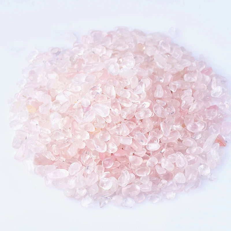 Rose Quartz Chips 500g | Natural Healing Stone | Crystal Gravel | Reiki Gemstones | Aquarium Decor