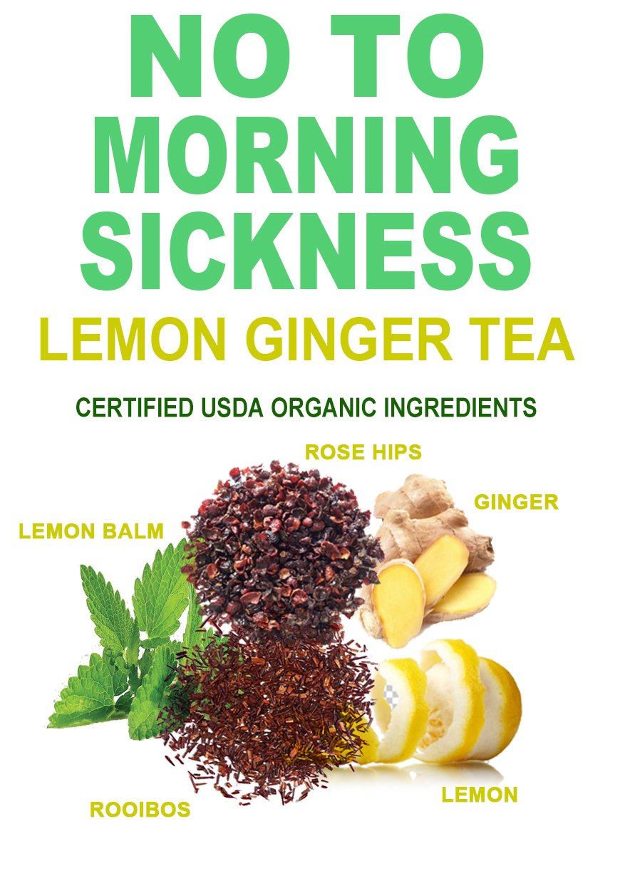 Lemon Ginger Herbal Tea Blend for morning sickness