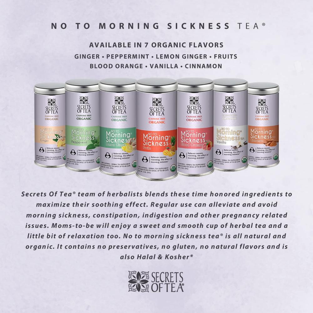 Lemon Ginger Herbal Tea Blend for morning sickness