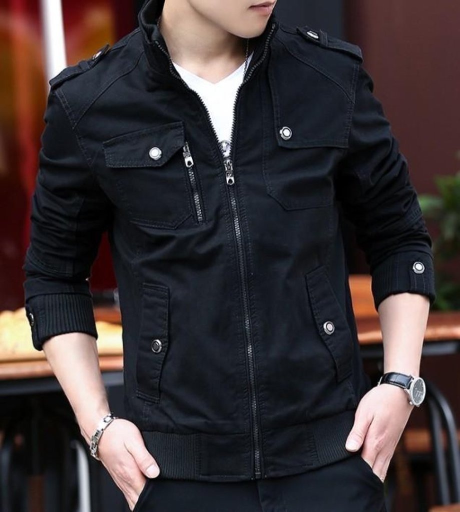 Mens Military Theme Short Jacket | Army Style Fashion | K-Pop Inspired Outerwear | Gothic Military Coat