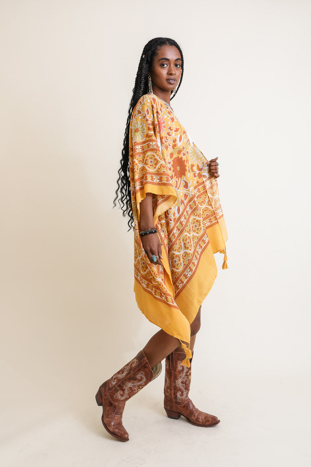 Moroccan Touch Tapestry Kimono | Light Linen Kimono | Witchy Wardrobe | Boho Flowy Cover-Up