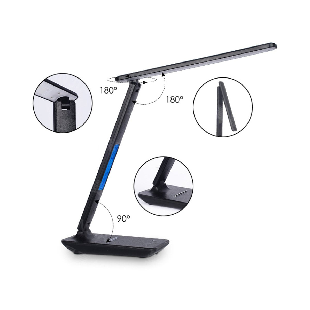 3-in-1 LED Lamp with Wireless Phone Charger | Clock & Thermostat | Multifunctional Desk Lamp