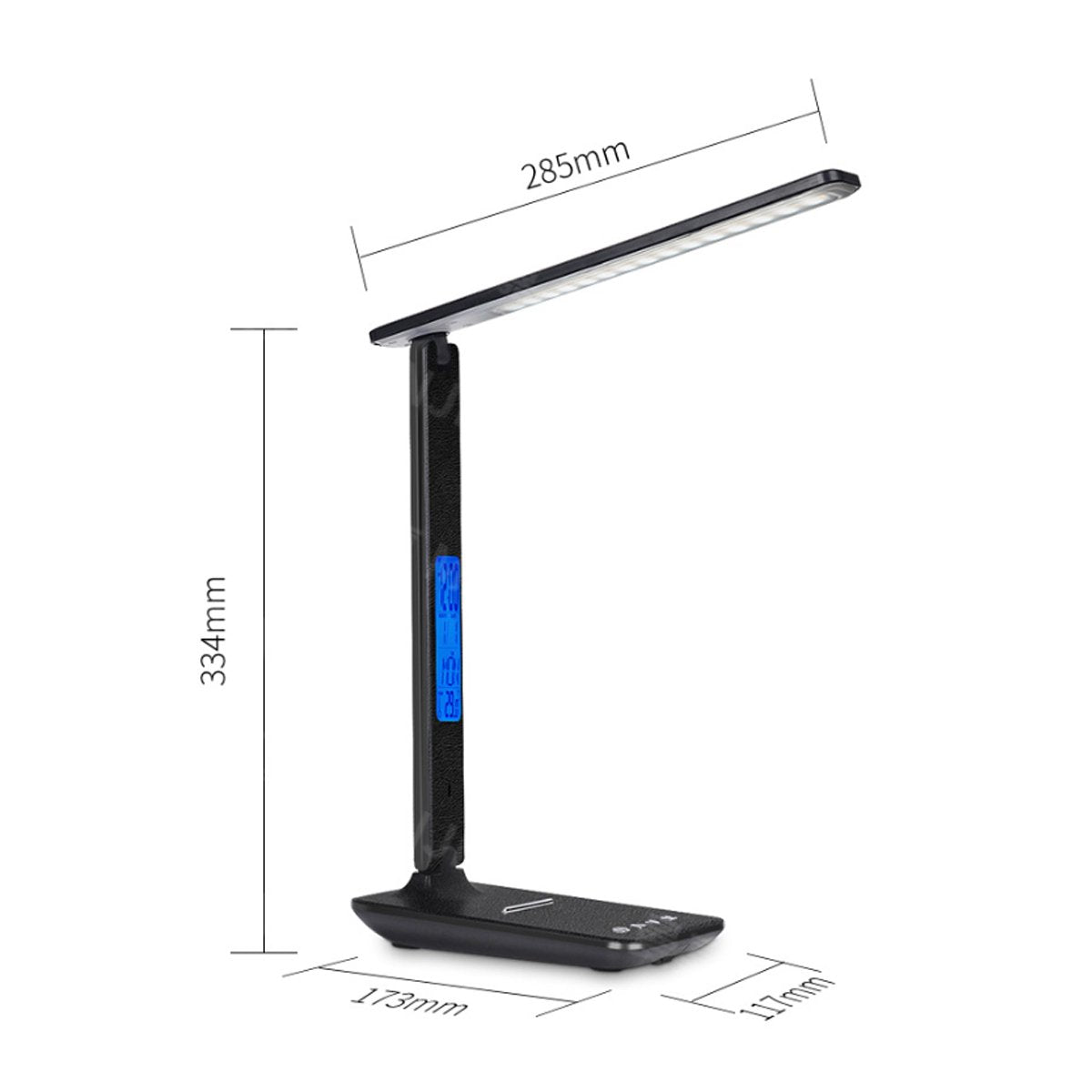 3-in-1 LED Lamp with Wireless Phone Charger | Clock & Thermostat | Multifunctional Desk Lamp