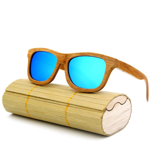Bamboo Sunglasses | Handcrafted Polarized UV Protection | Wayfarer Style | Unisex | Eco-Friendly