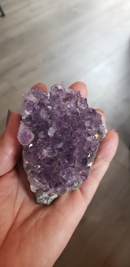 Grade A Amethyst Druzy Crystals | Purple Crystal Clusters | Brazil | Meditation & Home Decor