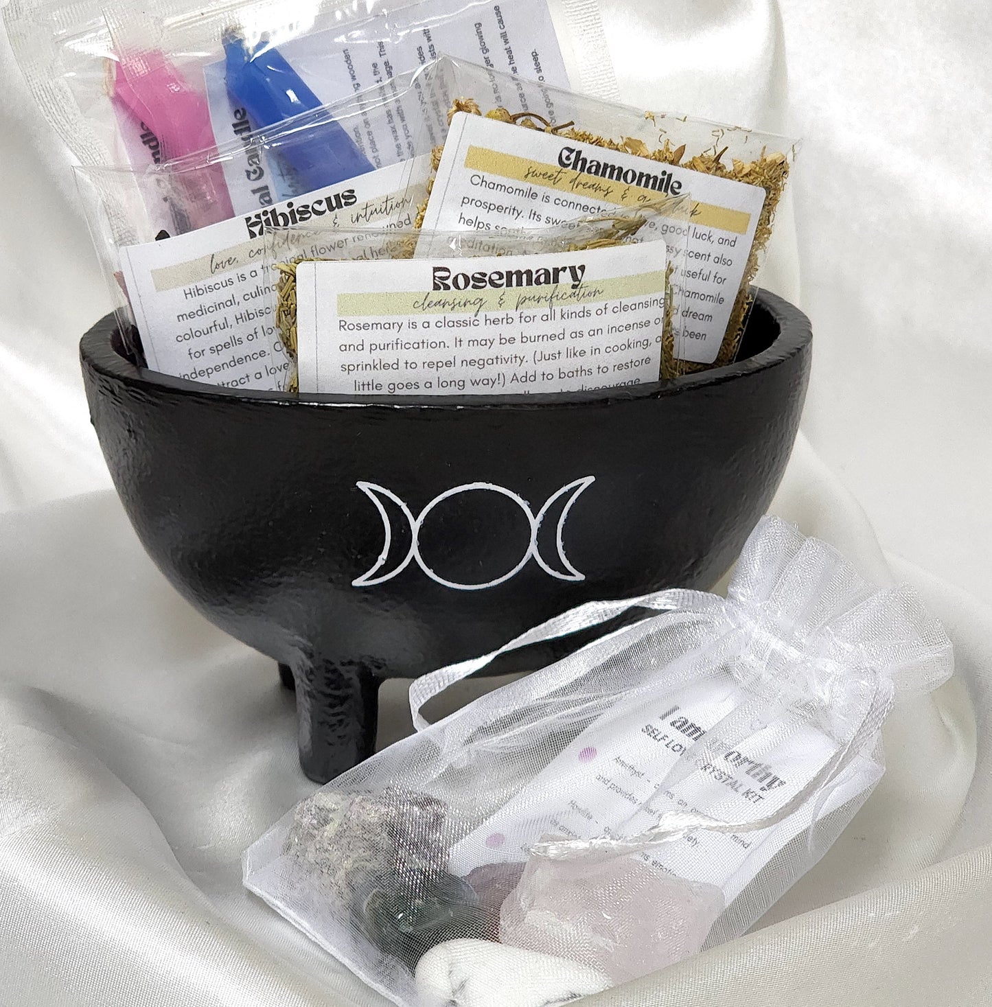 I Am Worthy Self Love Spell & Ritual Kit | Self Care Healing | Gemstones & Crystals | Witchcraft Kit