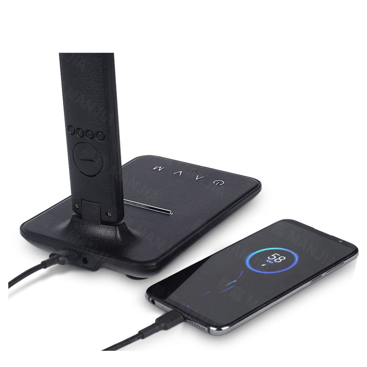 3-in-1 LED Lamp with Wireless Phone Charger | Clock & Thermostat | Multifunctional Desk Lamp