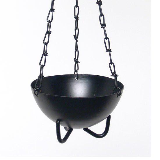 Hanging Cauldron for Smudging | Large Resin & Herb Burner | 4.4"x4.4"x2.5" | Spiritual Altar Supplies