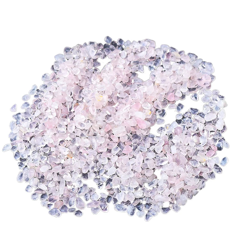 Rose Quartz Chips 500g | Natural Healing Stone | Crystal Gravel | Reiki Gemstones | Aquarium Decor