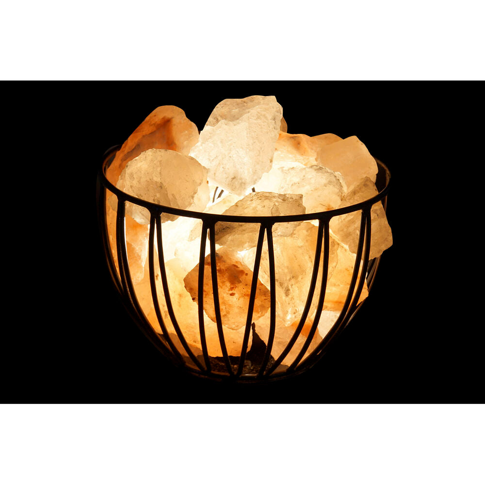 Arab Salt Lamp Lighting Decoration | DKD Home Decor | 15W | Black Orange | 23x23x17cm | Natural Finish