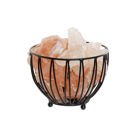 Arab Salt Lamp Lighting Decoration | DKD Home Decor | 15W | Black Orange | 23x23x17cm | Natural Finish