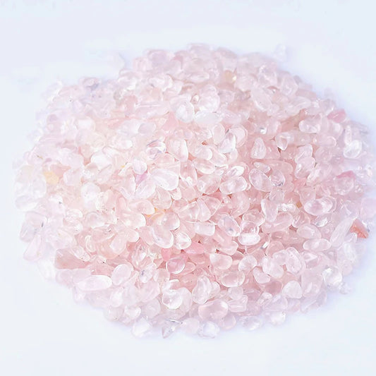 Rose Quartz Chips 500g | Natural Healing Stone | Crystal Gravel | Reiki Gemstones | Aquarium Decor