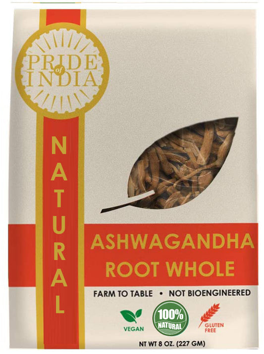 Natural Ashwagandha Root Whole | 8oz Premium Himalayan Herb | Adaptogen | Stress Relief | 227gm