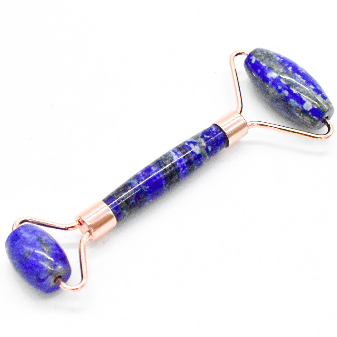 Copper & Crystal Face Roller | Facial Massager | Rose Quartz Jade Amethyst | Anti-Aging Skincare Tool