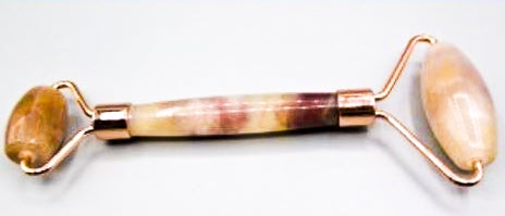 Copper & Crystal Face Roller | Facial Massager | Rose Quartz Jade Amethyst | Anti-Aging Skincare Tool