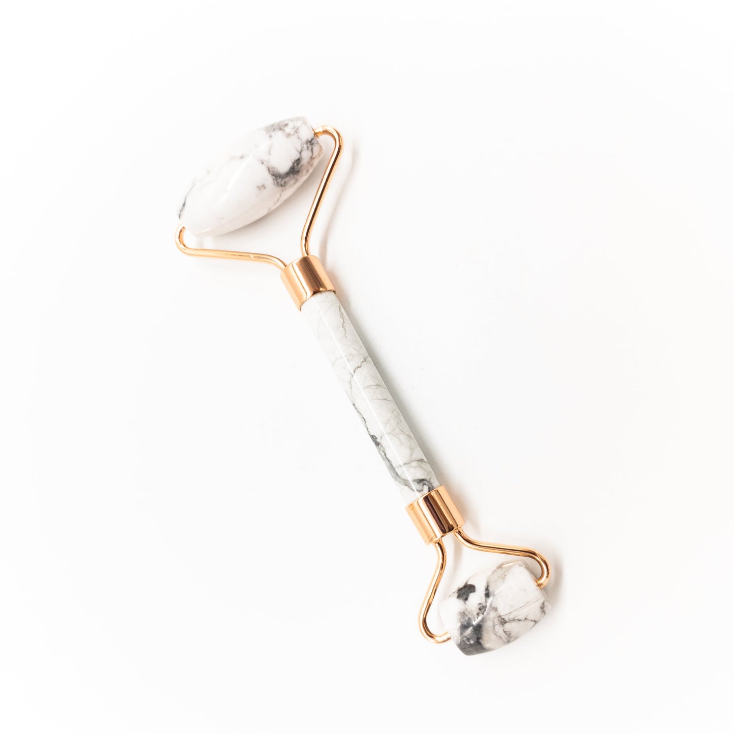 Copper & Crystal Face Roller | Facial Massager | Rose Quartz Jade Amethyst | Anti-Aging Skincare Tool
