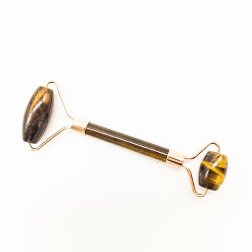 Copper & Crystal Face Roller | Facial Massager | Rose Quartz Jade Amethyst | Anti-Aging Skincare Tool