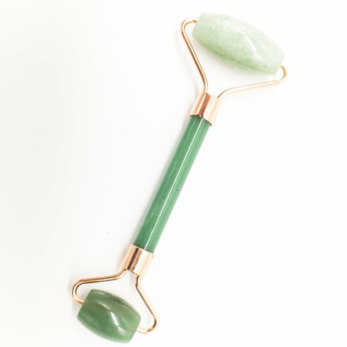 Copper & Crystal Face Roller | Facial Massager | Rose Quartz Jade Amethyst | Anti-Aging Skincare Tool