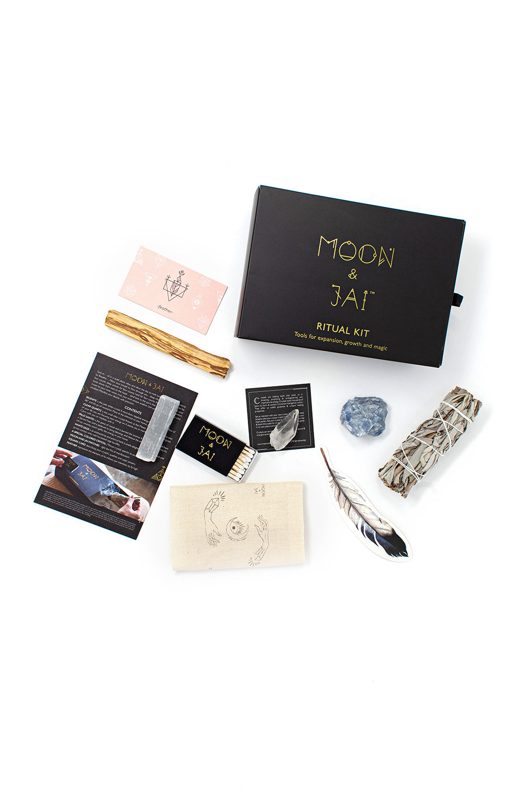 Spiritual Balance Ritual Kit | Harmony Stones | Smudging Kit | Sage & Moon Ritual | Spiritual Growth