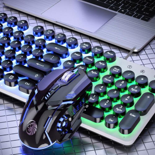 Dragon LED Backlight Gaming Keyboard Mouse Set | USB Wired | PC Gaming | Esports | RGB Lighting
