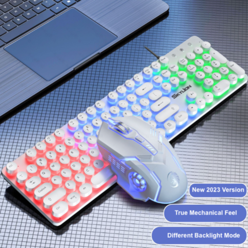Dragon LED Backlight Gaming Keyboard Mouse Set | USB Wired | PC Gaming | Esports | RGB Lighting