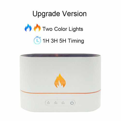 Essential Oil Diffuser with Flaming Effect & Timer | Aromatherapy Diffuser | Home Decor | Bedroom & Bathroom
