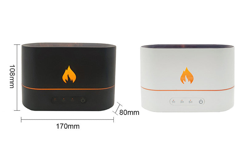 Essential Oil Diffuser with Flaming Effect & Timer | Aromatherapy Diffuser | Home Decor | Bedroom & Bathroom