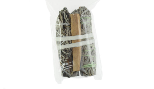 Smudging Kit | Palo Santo White Sage Yerba Santa | Sacred Herbs | Spiritual Cleansing | Sustainably Harvested