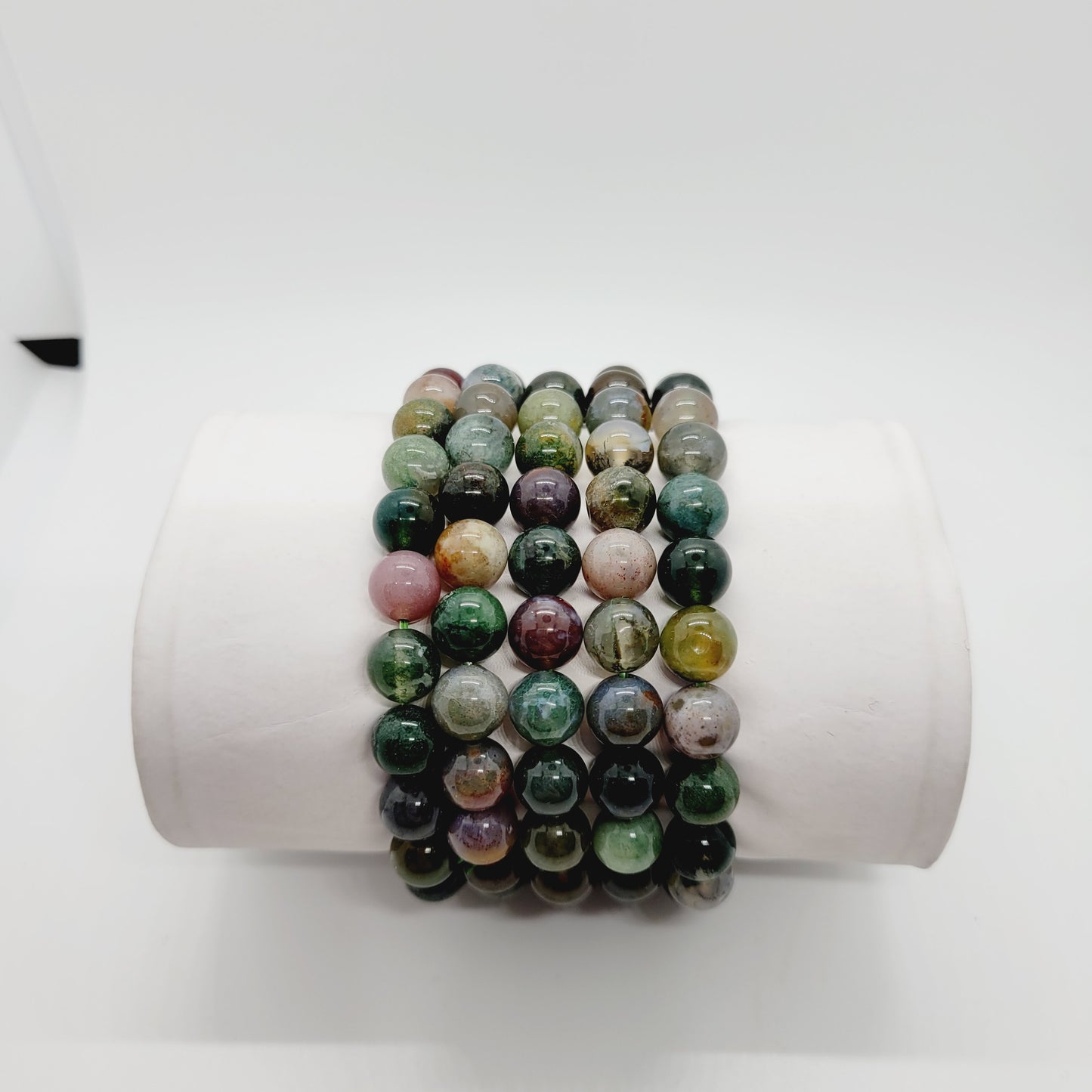 Colorful Agate Stone Bracelet | Semi Precious Reiki Healing | Boho Gemstone Jewelry | 7.5" Stretch
