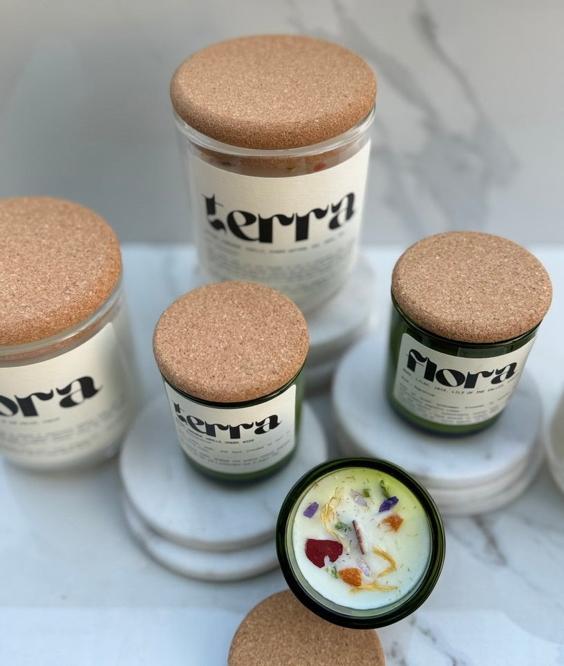 Herba Mood Boosting Botanical Candle | Handmade Aromatherapy | Natural Ingredients | Wellness | Gift