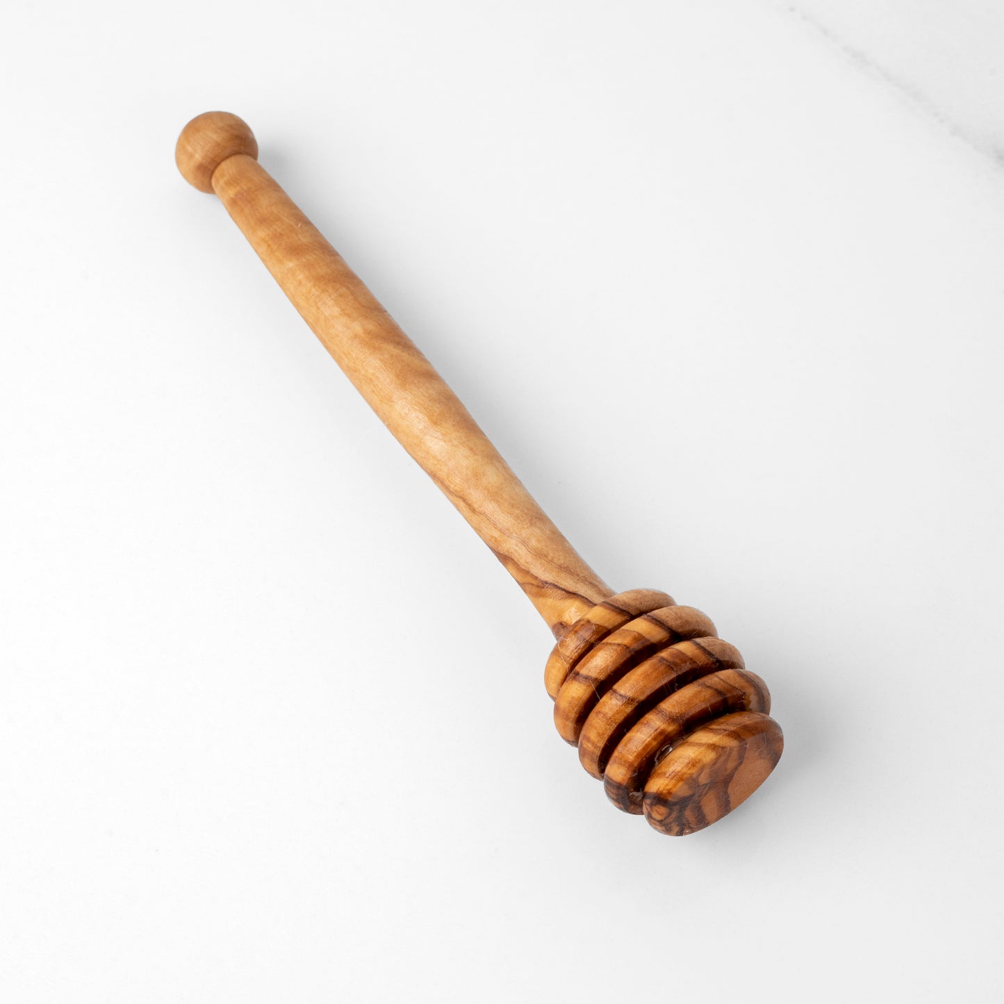 Handmade Olive Wood Honey Dipper | Natural Kitchen Utensil | Rustic Honey Stirrer | Simple & Eco-Friendly