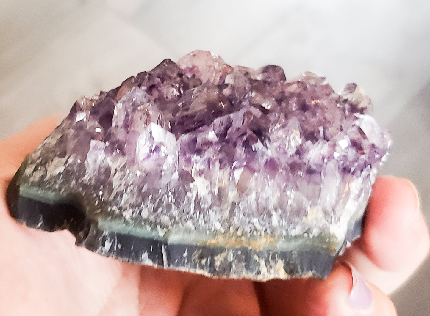 Grade A Amethyst Druzy Crystals | Purple Crystal Clusters | Brazil | Meditation & Home Decor
