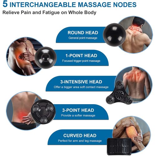 Hand Held Deep Tissue Massager | Electric Percussion | Muscle Relief | Pain Recovery | Portable
