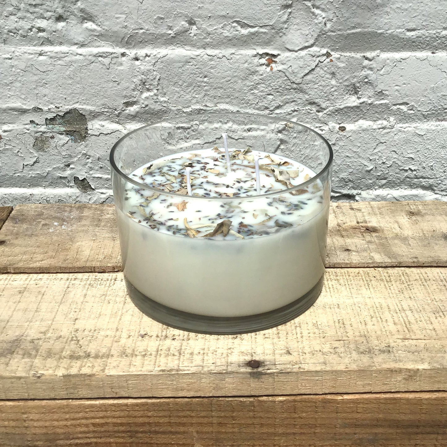 Lavender + White Sage Aromatherapy Candle | 3 Wick Large | Soy Wax | Essential Oils | Hand Poured