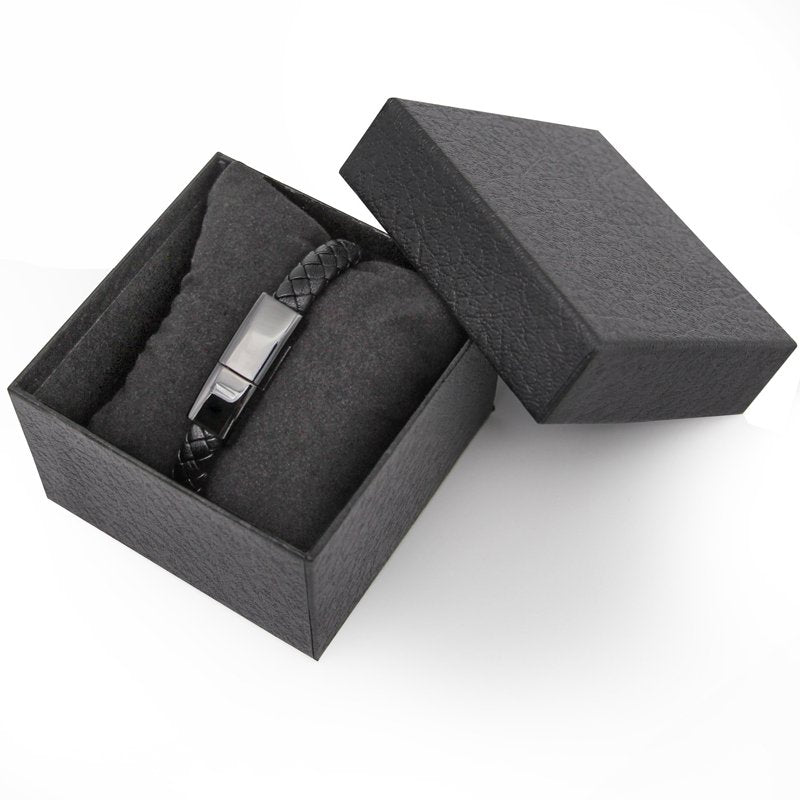 Charging Cable Bracelet | Wearable USB Cable | iPhone Android Type-C | 480 Mbps | M & L Sizes