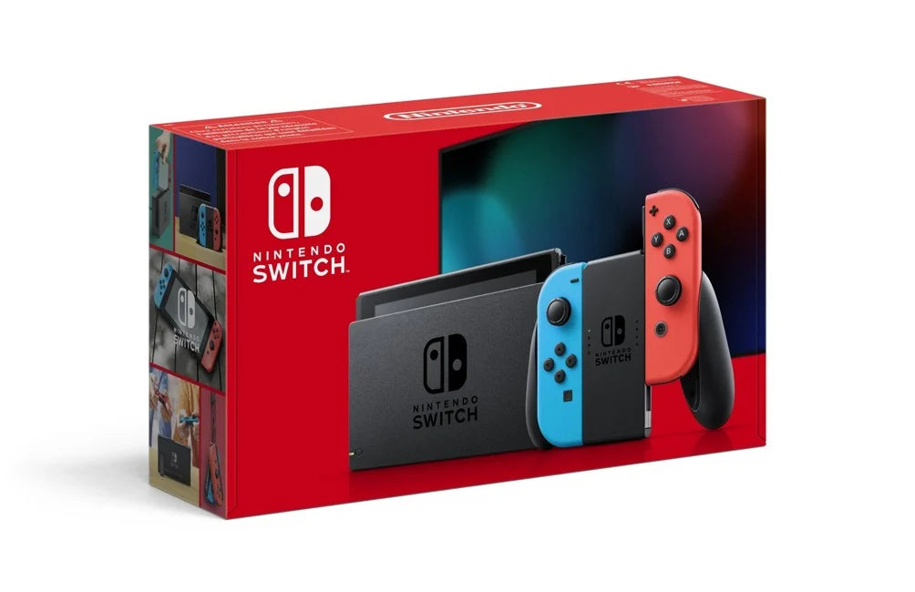 Nintendo Switch Console with Neon Red & Blue Joy-Con V2 | Gaming Console | Portable Handheld | Electronic Games
