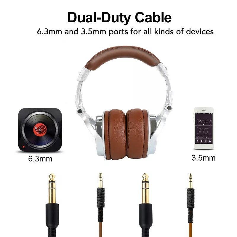 DJ Pro Headphone | Professional Over-Ear Bluetooth | 50mm Speakers | Memory Foam | Adjustable