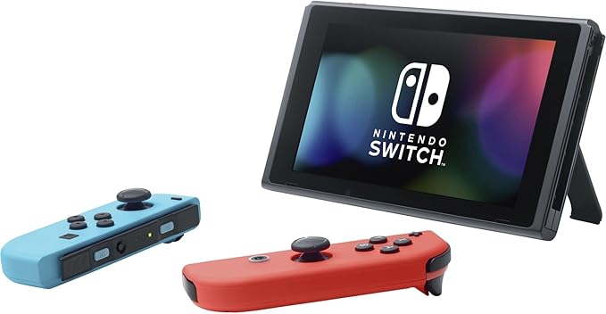 Nintendo Switch Console with Neon Red & Blue Joy-Con V2 | Gaming Console | Portable Handheld | Electronic Games