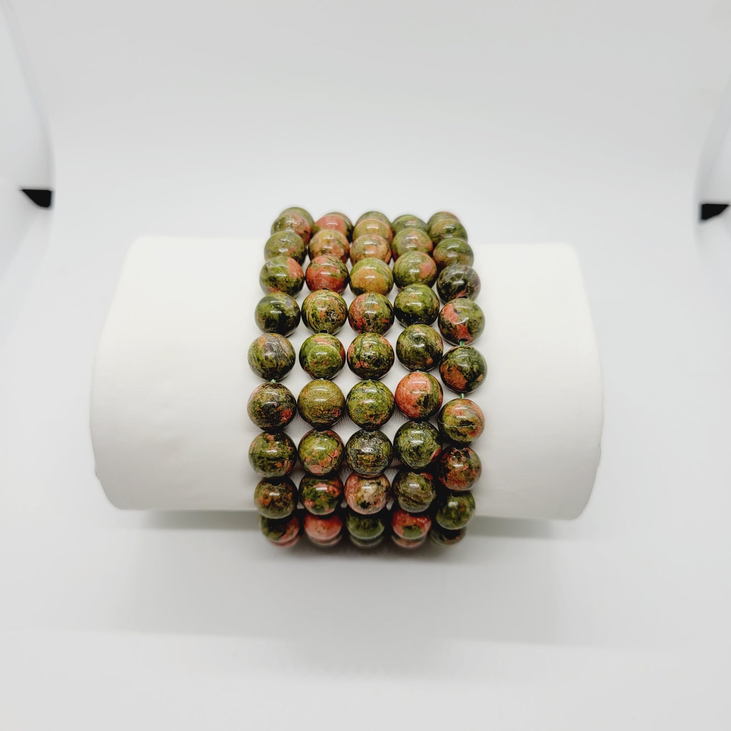 Unikite Jasper Stone Bracelet | Metaphysical Reiki Healing | Boho Gemstone Jewelry | 7.5" Stretch