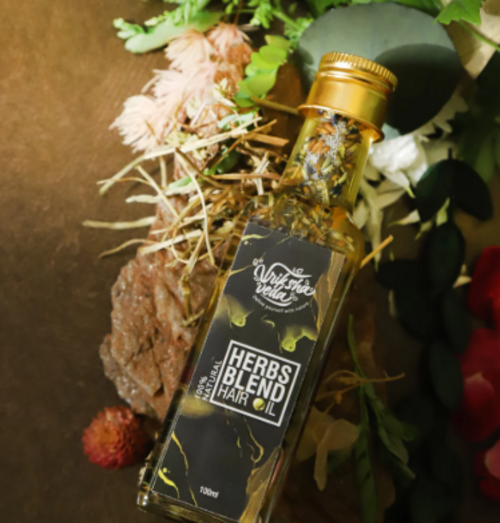 Herbs Blend Hair Oil for Hair Growth | 100ml Solar-Infused | Ayurvedic | Prevents Grey Hair