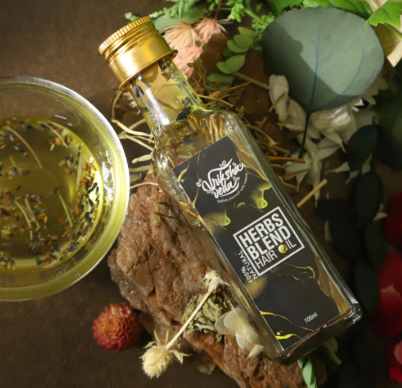 Herbs Blend Hair Oil for Hair Growth | 100ml Solar-Infused | Ayurvedic | Prevents Grey Hair