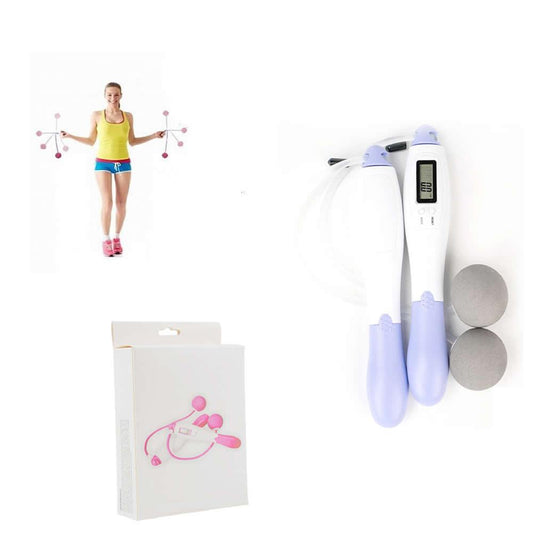 Electronic Jump Skip Rope | Cordless Home Gym Exerciser | Calorie Counter | Full Body Workout | Fitness