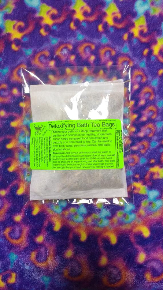 Organic Detoxifying Bathtub Tea Bags | 3 Pack | Natural Bath Detox | Herbal Bath Blend | Relaxation