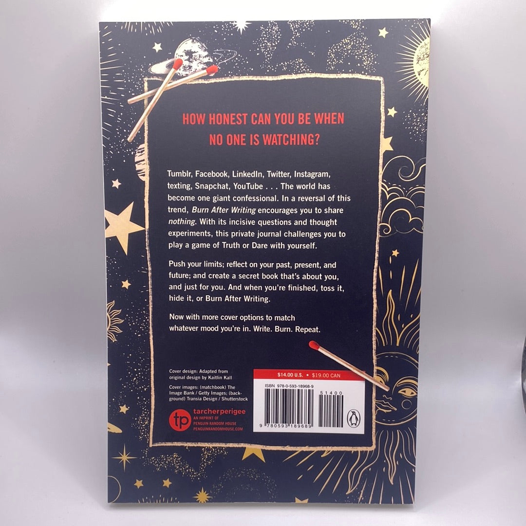 Burn After Writing | Interactive Journal | Creative Writing Book | Self-Reflection | Unique Experience