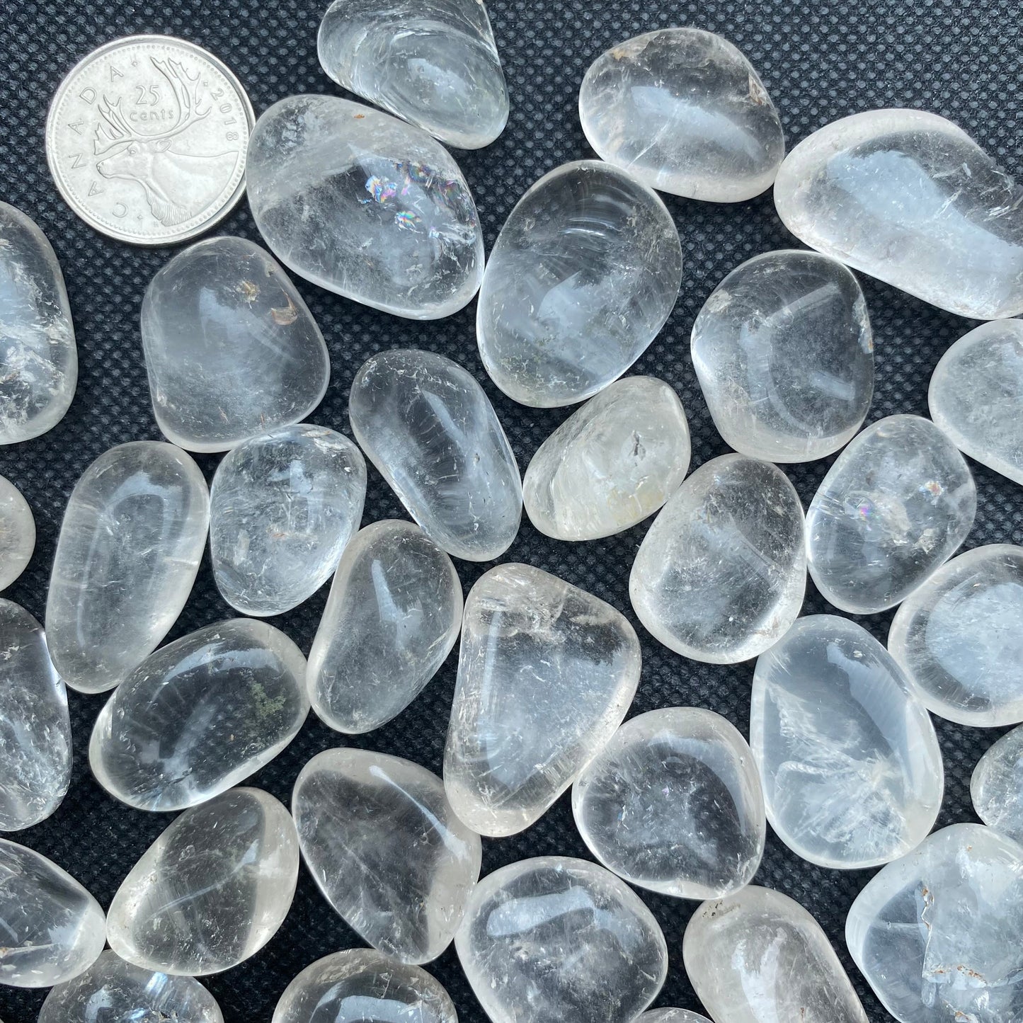 Clear Quartz Tumbled Crystal Stones | Medium-Large | Master Healing Stone | Crown Chakra | Meditation
