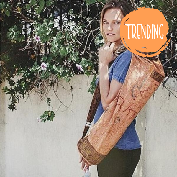 OMSutra Yoga Bag | Hand Crafted Chic Yoga Mat Bag | Spiritual Yoga Accessories | Witchy Tote