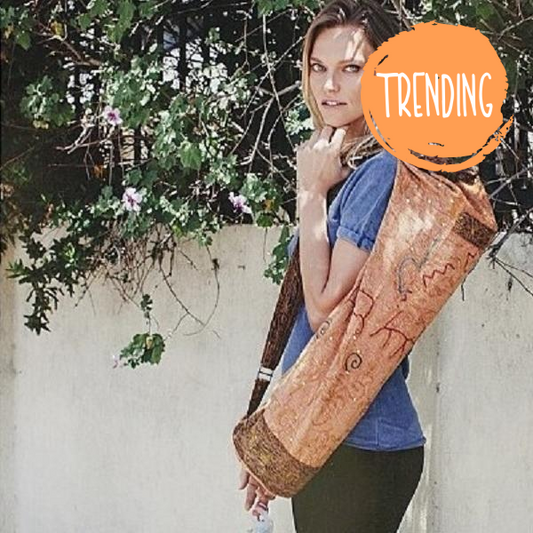 OMSutra Yoga Bag | Hand Crafted Chic Yoga Mat Bag | Spiritual Yoga Accessories | Witchy Tote