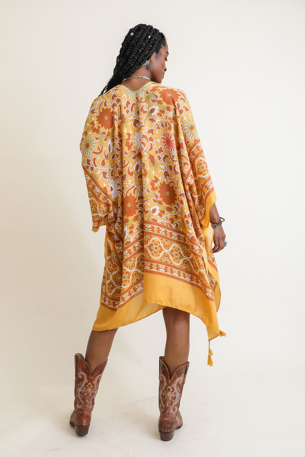 Moroccan Touch Tapestry Kimono | Light Linen Kimono | Witchy Wardrobe | Boho Flowy Cover-Up